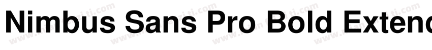 Nimbus Sans Pro Bold Extended字体转换